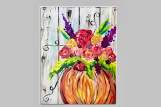 Virtual Paint Nite: Pumpkin Bouquet